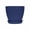 #2-Blue【1x Flower Pot, 4.33" x 3.86"】, variant on Thickened Plastic Plant Pot with Drainage Tray, Small Round Flowerpot Planter for Indoor Outdoor Succulents & Herbs, 4.33" x 3.86", AKLJWH
