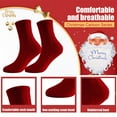 thumbnail image 6 of PEIBang Christmas Fuzzy Socks for Women,Holiday Stripe Slipper Socks,Warm Winter Xmas Stocking Stuffer Gifts, 6 of 6