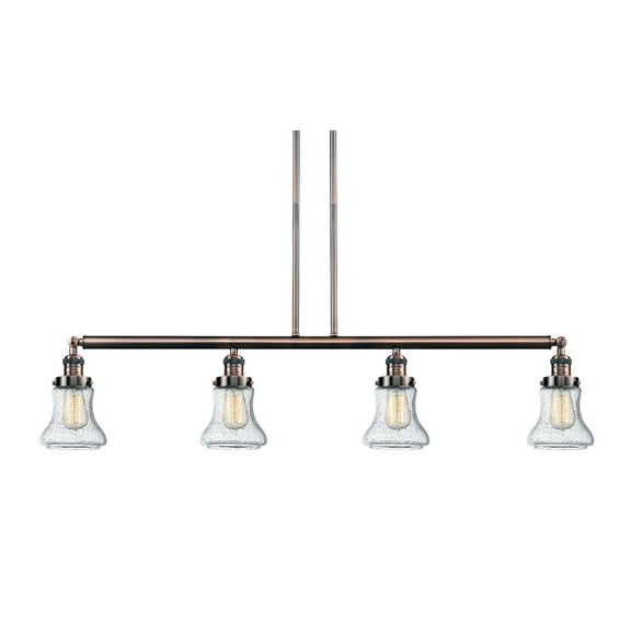 Innovations Lighting 214-S Bellmont Bellmont 4 Light 51" Wide Linear Chandelier - Copper