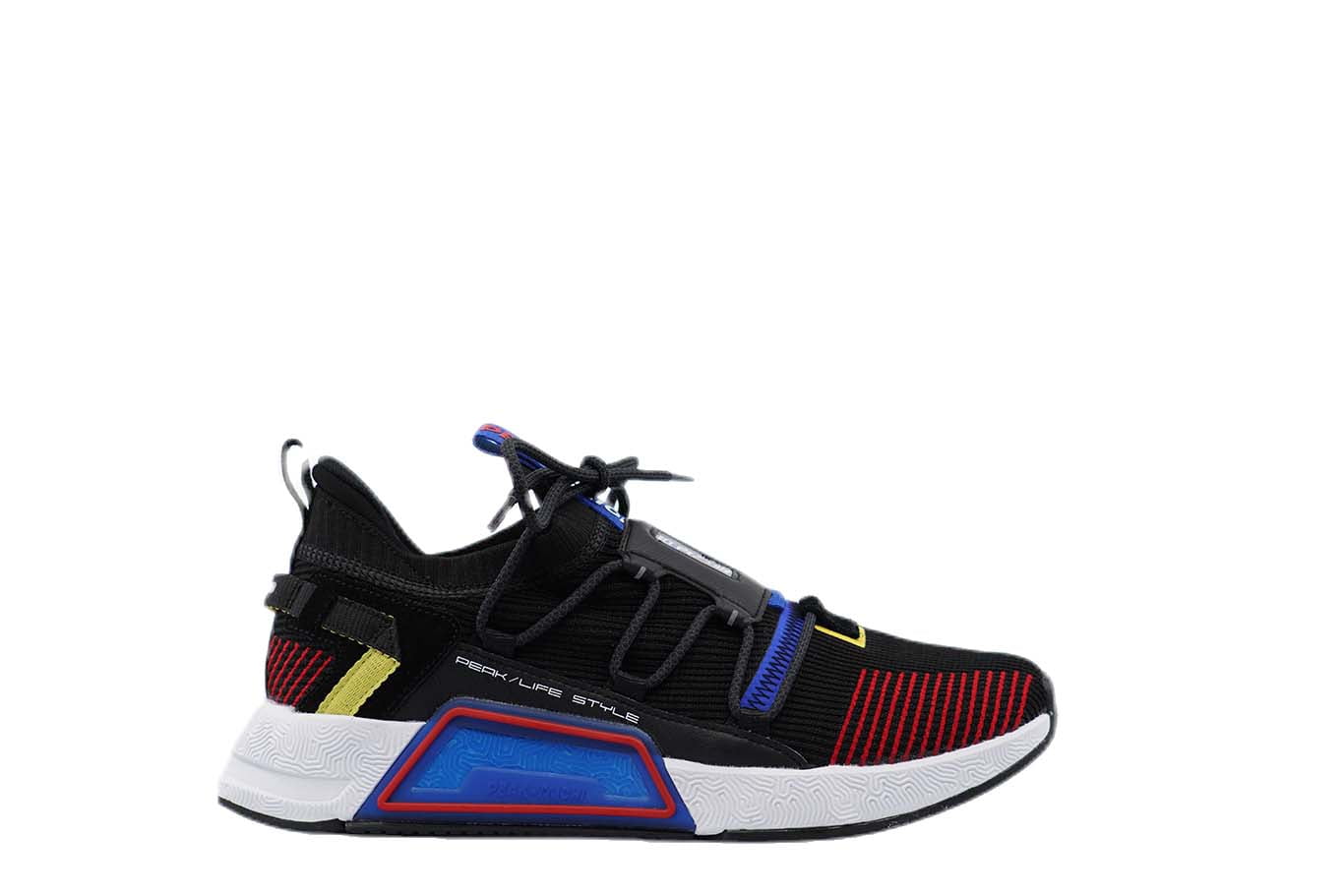 E92577 Mens Peak Taichi 1.0 Plus Triple Black Flyknit Gym Running Sneakers 