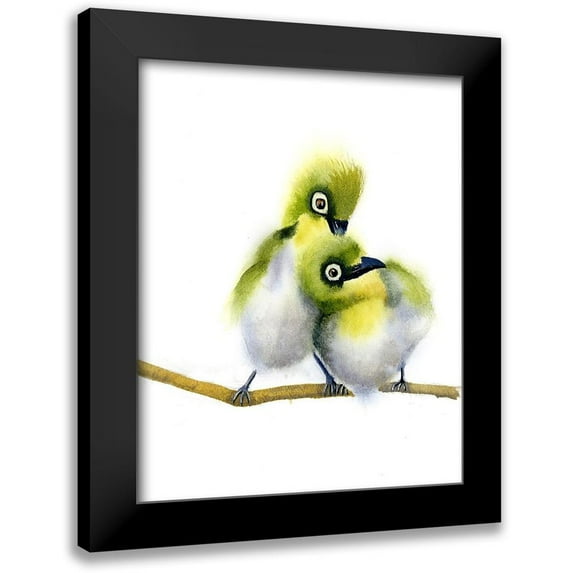 Shefranov, Olga 15x18 Black Modern Framed Museum Art Print Titled - Lime Green Cuties