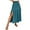 Blue, variant on yillto Womens Long Skirts Smock High Waist Flowy Pleated Summer Causal Split Skirt Plain Midi Skirts