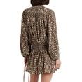thumbnail image 2 of Joie Womens Essex Silk Crepe De Chine Mini Dress 4 Espresso Multi - NIB $398, 2 of 7