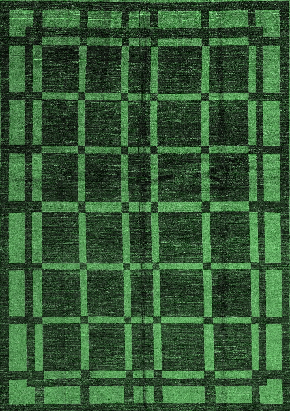 Ahgly Company Indoor Rectangle Oriental Emerald Green Modern Area Rugs ...