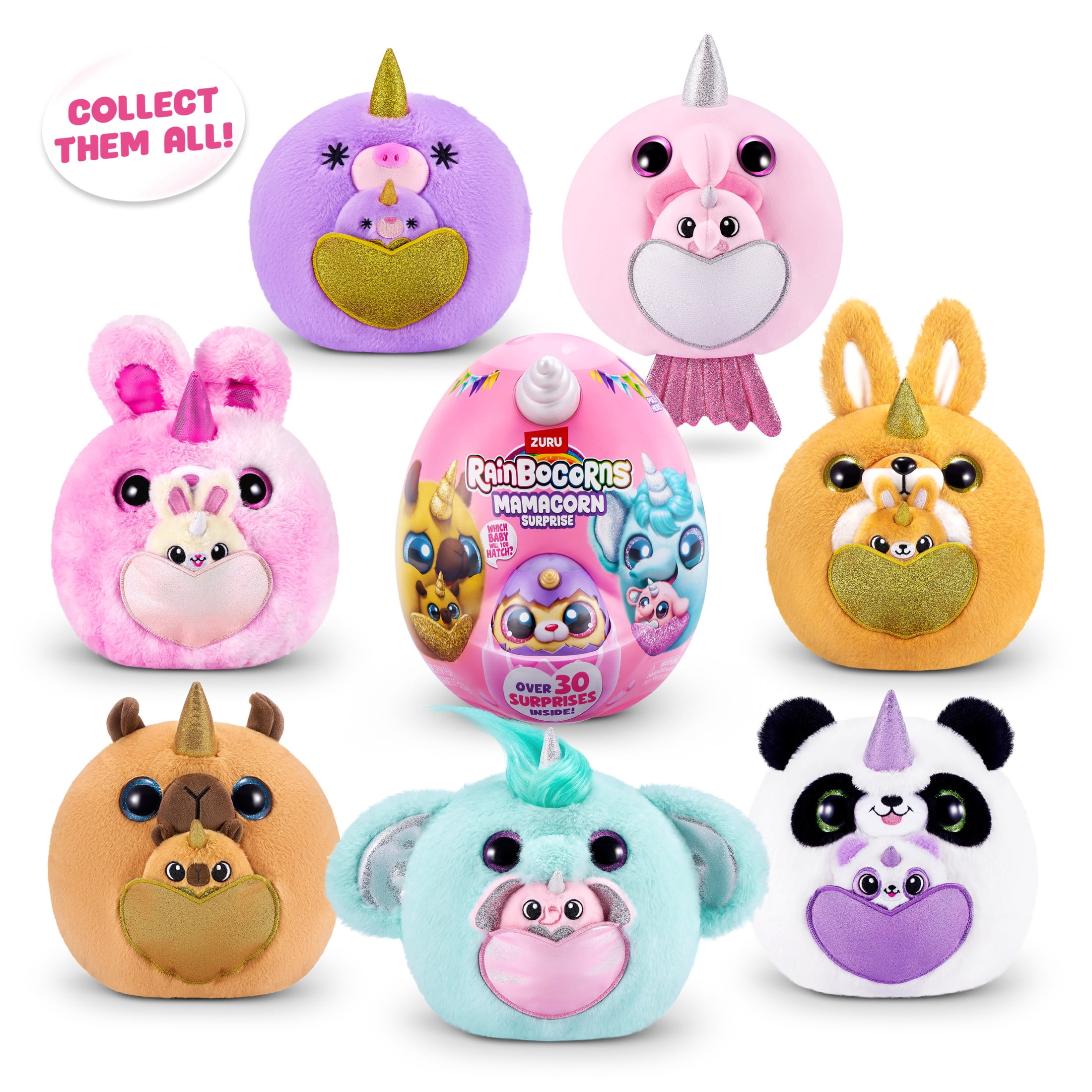 Rainbocorns Mamacorn Surprise 11 inch Plush for Kids (Assorted Characters), Stuffed Animal Toy by ZURU