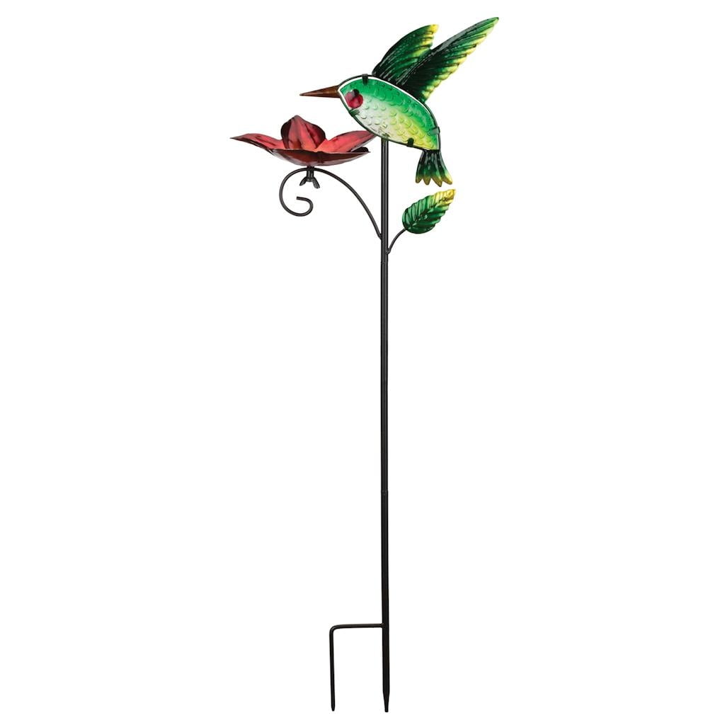 Regal Art and Gift 11974 31.5" Metal / Glass Hummingbird Bird Feeder