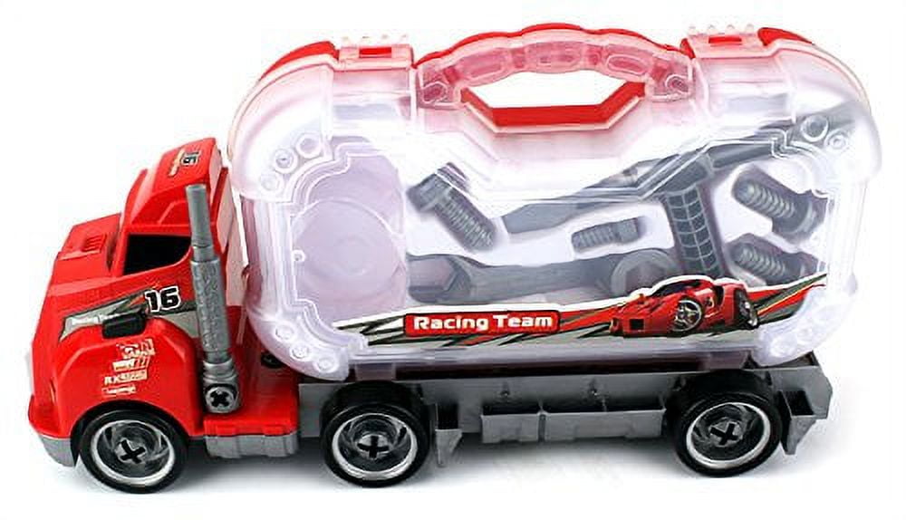 Tool Master Build a Big Rig Children's Toy Semi Truck Vehicle Playset w/ Case, Tools, Sound - Walmart.com