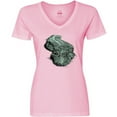 thumbnail image 3 of Inktastic Lurking gator Women's V-Neck T-Shirt, 3 of 5