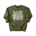 thumbnail image 6 of Bulldogs Camo Coquette Bow Sweatshirt for Women & Teens School Spirit Game Day Crewneck Army Green Sweatshirt XL, 6 of 6