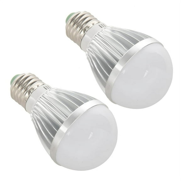 2X E27 5W 12V High-Power White Light Bulb