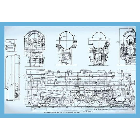 New York Central, Hudson Type-Fine Art Canvas Print (20" x 30")