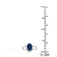 thumbnail image 4 of AoneJewelry 1.25 Carat Created Sapphire Oval Shape Ring In 10K Solid Rose, White & Yellow Gold, 4 of 5