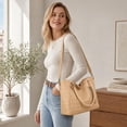 thumbnail image 4 of Skull Embossed Soft Leather Handbag, Large Capacity Shoulder Tote Bag with Detachable Strap, Multi Pocket Crossbody Purse Bag Accessories for Women Work Travel Shopping Daily Use, 4 of 5
