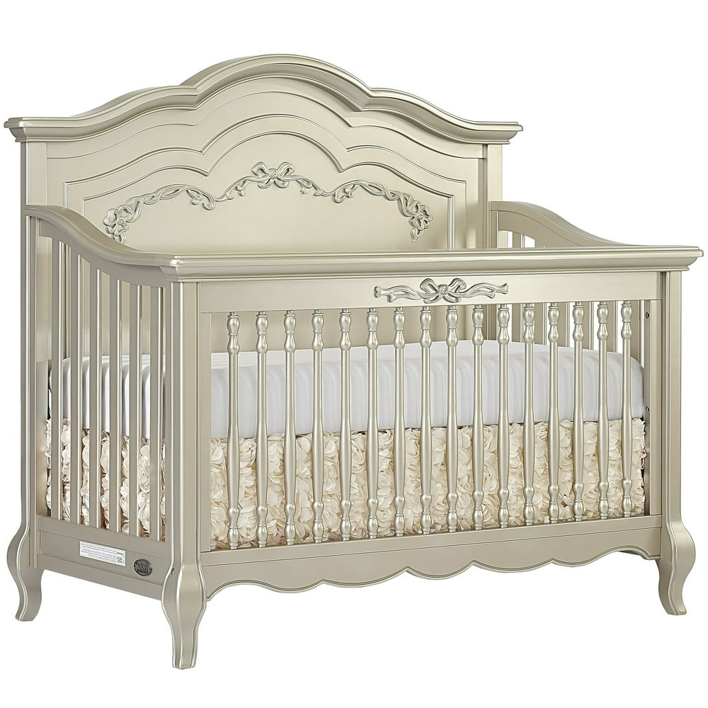 Evolur Aurora 5in1 Convertible Crib, Metallic Gold Dust