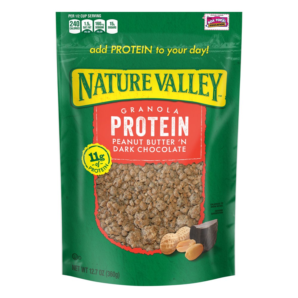 Nature Valley Protein Peanut Butter 'N Dark Chocolate Cereal, 12.7 oz