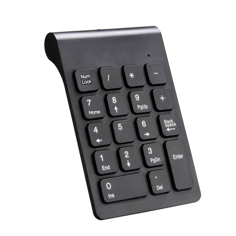 Black Keypad only Onlywe 2.4G Wireless Number Pad,Portable Cute 18-Round Key Keypad Financial Accounting Numeric Keypad Keyboard for Laptop,PC,Desktop,Notebook,etc with USB Receiver