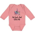 thumbnail image 3 of Inktastic My Great Aunt Loves Me Unicorn Niece Girls Long Sleeve Baby Bodysuit, 3 of 5