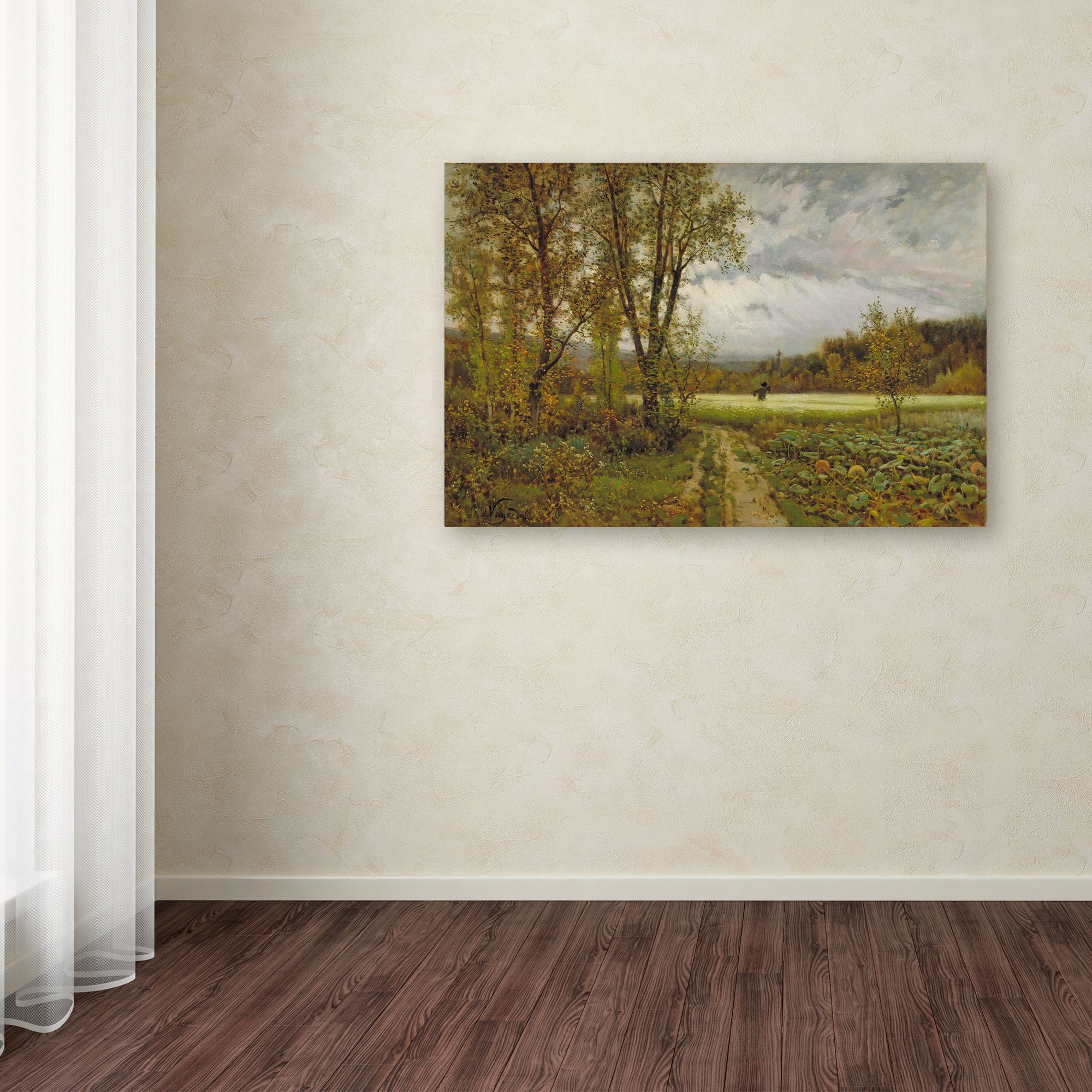 Joaquim Vayreda 'The Scarecrow' Canvas Art