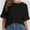 Black, variant on Women's Oversized T Shirts Short Sleeve Crewneck Summer Tops Casual Loose Basic Tee Shirts Trendy Clothes