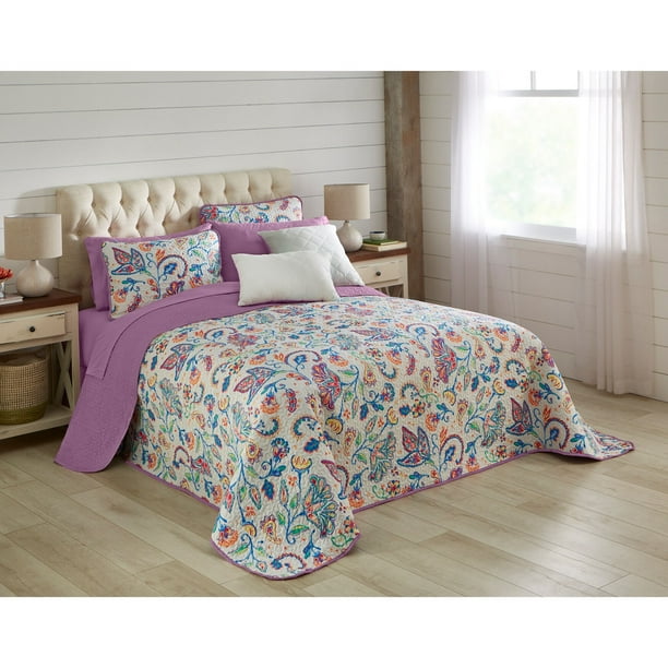 Brylanehome Bh Studio Reversible Quilted Bedspread Big King, Multi