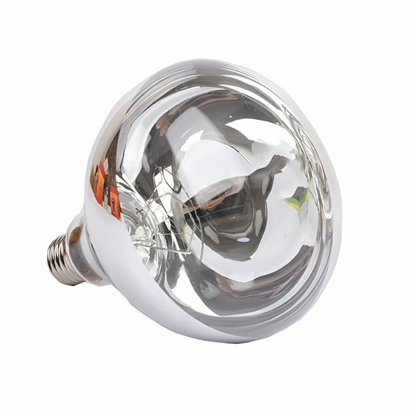 HIBIBUD Infrared Light Bulb Heating Lamp Bulb Pet Poultry Incandescent Heat Lamp Hard Glass Pet Light for Chicken Farm,Pig Farm | 5,000 Hour Rated WHITE 100W NORMAL