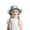 1-Sky Blue36, variant on Byoo UPF 50 Sun Hat for Girls Adjustable Chin Cord Beach Outdoor Wide Brim Hats