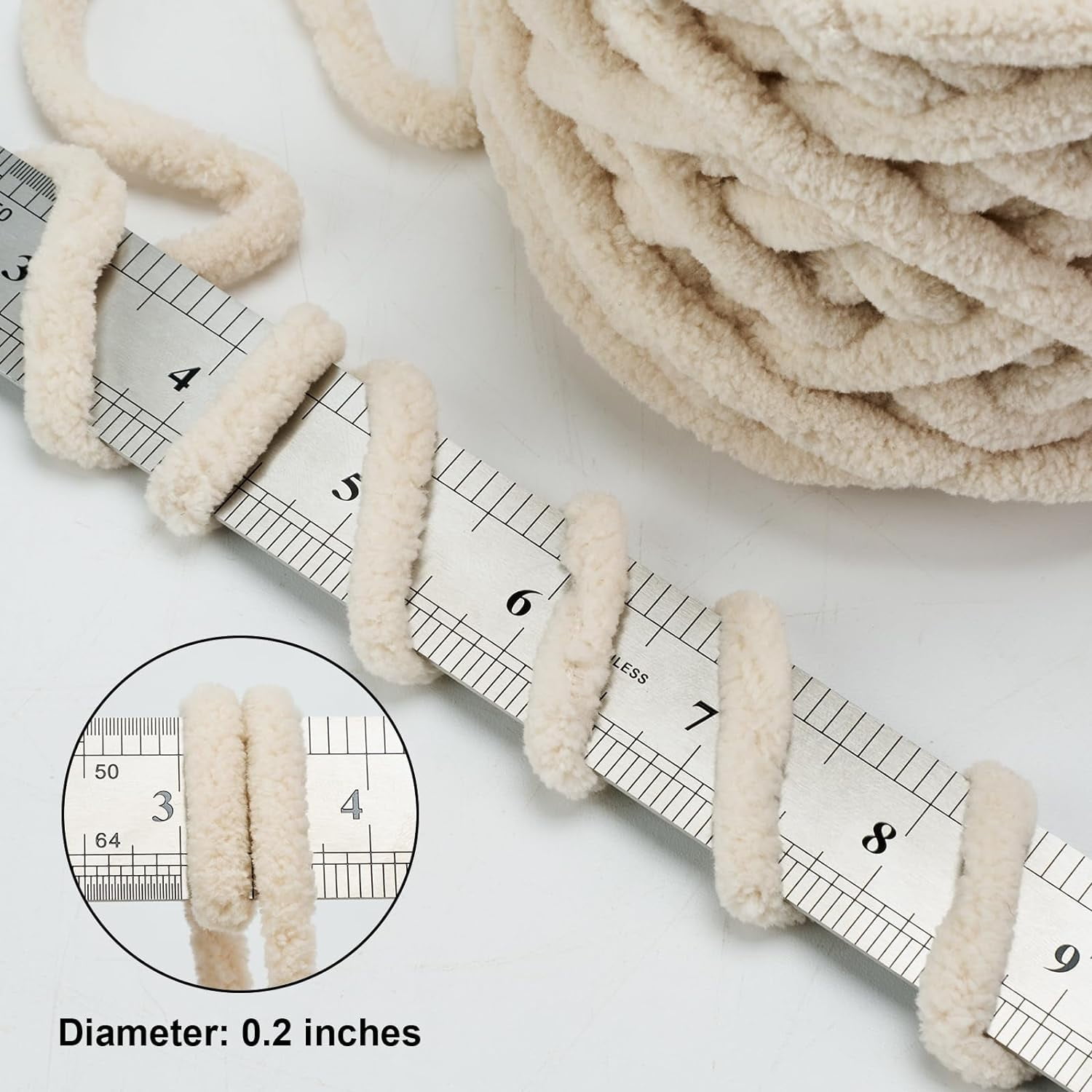 3 Skeins/ 8 Skeins Blanket Yarn Each Skein 100g/3.5oz - Chenille Yarn 6 Super Bulky - Knitting, Crocheting & Crafts Chunky Yarn