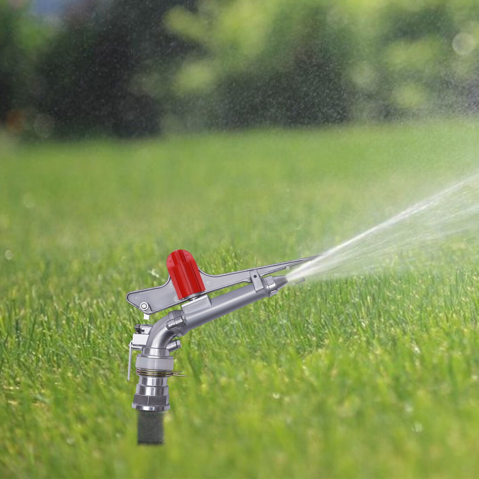 2" Irrigation Spray Gun Sprinkler Gun Large Impact Area Water 360° Adjustable