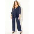 thumbnail image 2 of Catherines Women's Plus Size Accolades Georgette 3-Piece Pant Suit, 2 of 6