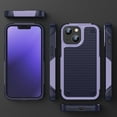 thumbnail image 2 of ELEHOLD for iPhone 14 Plus 2022 Fit Case, Military-Grade Dual Layer Raised Frame Screen & Camera Lens Protective Armor Hybrid PC+TPU Anti-Drop Shockproof Slim Rugged Case,Purple, 2 of 8