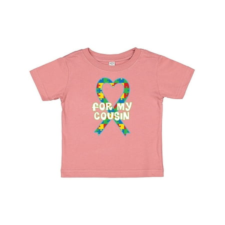

Inktastic Autism Awareness for Cousin Puzzle Ribbon Gift Baby Boy or Baby Girl T-Shirt
