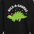 thumbnail image 3 of Instant Message - Niceasaurus Christmas - Toddler & Youth Long Sleeve Graphic T-Shirt, 3 of 6
