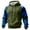 Green, variant on Men's Hoodie Long Sleeve Hooded Sweatshirt Casual Basic Essential Drawstring Pullover Hoodie With Pocket Dark Gray 2XL