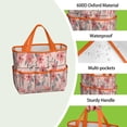 thumbnail image 4 of Garden Tool Bag,Pioneer Flower Floral Print Pattern Garden Tool Organizer,Garden Gifts,Waterproof Multi-Pocket Garden Tool Storage 11.8x5.5x11.4 Inch(Tools NOT Included), 4 of 6