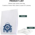 thumbnail image 3 of 20 Packs  Airclean GN 3D Bags Compatible with Miele S2  S5  S8  Classic C1  Complete C2 and Complete C3 Series Canister Vacuum Cleaner, 3 of 6
