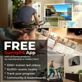 thumbnail image 3 of Sunny Health & Fitness Foldable Magnetic Indoor Cycling Upright X-Bike Pro w Smart Bluetooth & FREE SunnyFit® App - SF-B223011, 3 of 8