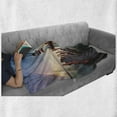 thumbnail image 6 of Lighthouse Soft Flannel Fleece Blanket, Sunset at Seaside Wooden Docks Lighthouse Clouds Rainbow Waterfront Reflection, Cozy Plush for Indoor and Outdoor Use, 50" x 60", Multicolor, by Ambesonne, 6 of 6