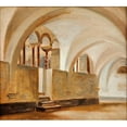 thumbnail image 2 of Jørgen Roed 13x12 Gold Ornate Wood Frame and Double Matted Museum Art Print Titled - Italian Courtyard, 2 of 4