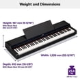 thumbnail image 4 of Yamaha P-S500 88-Key Smart Digital Piano With Stream Lights Technology White, 4 of 4