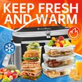 thumbnail image 6 of Aotto Lunch Box Cooler Bag, Versatile Insulated Lunchbox for Men Women Leak-Proof Cooler Tote Bag Organizer for Adults Work Outdoor Trips Black, 6 of 7