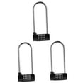 thumbnail image 4 of 3 Count Shaped Lock Dial Locks for Front Door Portable Smart Black, 4 of 8