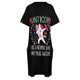 thumbnail image 5 of Divertida tía unicornio tíacornio como una tía normal solo que más impresionante vestido de bolsillo suelto ropa vestidos vestido de noche de mujer, 5 of 7
