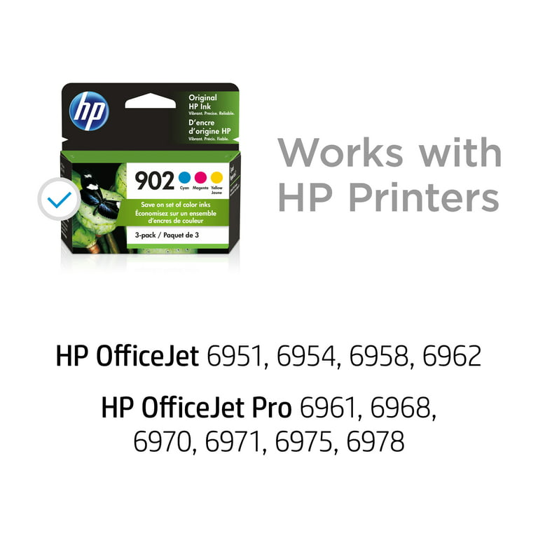 HP 902 Magenta Ink Cartridge | Works with HP OfficeJet 6950, 6960 Series,  HP OfficeJet Pro 6960, 6970 Series | Eligible for Instant Ink | T6L90AN