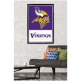 thumbnail image 2 of NFL Minnesota Vikings - Logo 21 Wall Poster, 22.375" x 34", Framed, 2 of 2