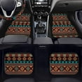 thumbnail image 3 of Pzuqiu Brown Aztec Car Floor Mats Vehicle Steering Wheel Cover for Women Easy Installation All Weather Car Mats Set Dust Proof Car Interior Accessories for SUV, Vans,Sedan,Truck 5 Pcs, 3 of 6