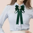 thumbnail image 6 of FVDPWYE Women Bow Tie Japanese Style Adjustable Jewelry Clothes Accessory Collar Tie Deep Green, 6 of 9