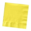 Party Central Club Pack of 250 Mimosa Yellow 3-Ply 1/4 Fold Paper Party Dinner Napkins 6.5"