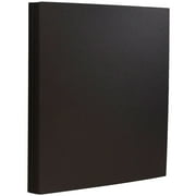 JAM Paper & Envelope Cardstock, 8.5 x 11, 130lb Black, 25 per Pack