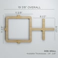 thumbnail image 2 of Ekena Millwork 19 7/8"W x 11 3/8"H x 3/8"T Small Carlisle Decorative Fretwork Wood Wall Panels, Wood (Paint Grade), 2 of 9