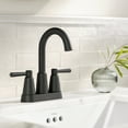 thumbnail image 6 of KRAUS Ramus 2-Handle 4-inch Centerset Bathroom Faucet in Matte Black with Pop Up Drain and Supply Lines, 6 of 9